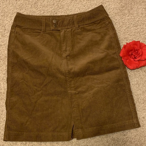 Chic A-line skirt from soft corduroy - Picture 1 of 7